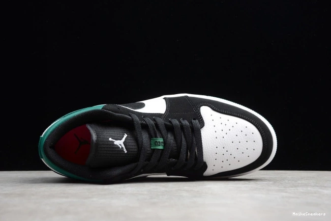 MaikeSneakers Air 553558-113 Black 1 Low White Green Mystic Jordan 0716
